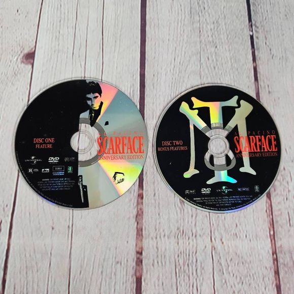 SCARFACE Al Pacino Two Disk Anniversary Edition DVD Set, 1983 Widescreen - Picture 5 of 6